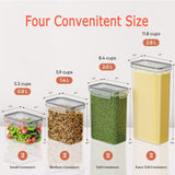 Darrahopens Home & Garden > Kitchenware > Food Storage CARLA HOME 8 Piece Airtight Food Storage Containers Set with Lids & Labels for Kitchen Storage