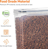 Darrahopens Home & Garden > Kitchenware > Food Storage CARLA HOME Airtight Cereal Storage Containers BPA-Free Food Dispensers with Pouring Lids for Pantry & Kitchen (4 Pack 2,5L)