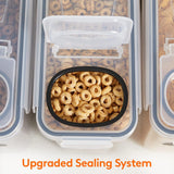Darrahopens Home & Garden > Kitchenware > Food Storage CARLA HOME Airtight Cereal Storage Containers BPA-Free Food Dispensers with Pouring Lids for Pantry & Kitchen (4 Pack 2,5L)