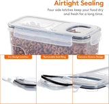 Darrahopens Home & Garden > Kitchenware > Food Storage CARLA HOME Airtight Cereal Storage Containers BPA-Free Food Dispensers with Pouring Lids for Pantry & Kitchen (4 Pack 2,5L)