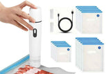 Darrahopens Home & Garden > Kitchenware > Food Storage Compact Vacuum Sealer for Food Storage with 15 Reusable Vacuum Bags