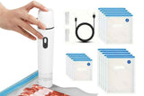 Darrahopens Home & Garden > Kitchenware > Food Storage Compact Vacuum Sealer for Food Storage with 15 Reusable Vacuum Bags
