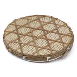 Darrahopens Home & Garden > Kitchenware > Food Storage Covered Bamboo Serving Food Tent Basket Hand Woven Round Food Basket with Mesh Cover In Australia - Darrahopens