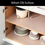 Darrahopens Home & Garden > Kitchenware > Food Storage Drawer Mat - Kitchen Drawer Mat - Kitchen Cabinet Shelf Protector - Non-Adhesive, Waterproof EVA Drawer Mat, Easy to Cut to Size for Refrigerator, Cabinet or Chest of Drawers (White, 11.8"W x 78.7"L)