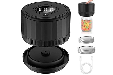 Darrahopens Home & Garden > Kitchenware > Food Storage Electric Mason Jar Vacuum Sealer Kit for Food Storage and Preservation