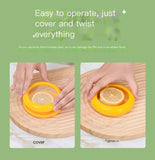 Darrahopens Home & Garden > Kitchenware > Food Storage Fruit and vegetable preservation box-Lemon-Silicone