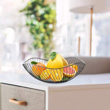Darrahopens Home & Garden > Kitchenware > Food Storage Fruit basket - fruit bowl - metal fruit bowl - 1 fruit basket - fruit basket - wire fruit basket - suitable for fruit, vegetables, groceries and decoration (black)