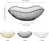 Darrahopens Home & Garden > Kitchenware > Food Storage Fruit basket - fruit bowl - metal fruit bowl - 1 fruit basket - fruit basket - wire fruit basket - suitable for fruit, vegetables, groceries and decoration (black)
