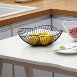 Darrahopens Home & Garden > Kitchenware > Food Storage Fruit basket - fruit bowl - metal fruit bowl - 1 fruit basket - fruit basket - wire fruit basket - suitable for fruit, vegetables, groceries and decoration (black)
