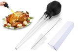 Darrahopens Home & Garden > Kitchenware > Food Storage Meat and Poultry Baster Heat Resistant Turkey Syringe with Cleaning Brush