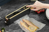 Darrahopens Home & Garden > Kitchenware > Food Storage Mini Vacuum Sealer Machine Cordless Food Vacuum Sealer for Freezer Storage Meal Prep - Black