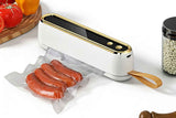 Darrahopens Home & Garden > Kitchenware > Food Storage Mini Vacuum Sealer Machine Cordless Food Vacuum Sealer for Freezer Storage Meal Prep - White