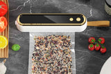 Darrahopens Home & Garden > Kitchenware > Food Storage Mini Vacuum Sealer Machine Cordless Food Vacuum Sealer for Freezer Storage Meal Prep - White