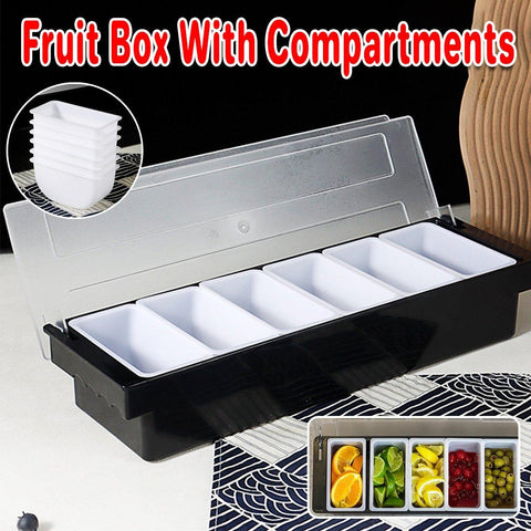 Darrahopens Home & Garden > Kitchenware > Food Storage Multi Compartment Fruit Box Food Storage Container for Fresh Fruit Preservation