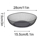 Darrahopens Home & Garden > Kitchenware > Food Storage Multi Functional Wire Storage Basket Fruit Vegetable Holder for Kitchen Counter