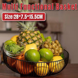Darrahopens Home & Garden > Kitchenware > Food Storage Multi Functional Wire Storage Basket Fruit Vegetable Holder for Kitchen Counter