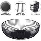 Darrahopens Home & Garden > Kitchenware > Food Storage Multi Functional Wire Storage Basket Fruit Vegetable Holder for Kitchen Counter