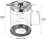 Darrahopens Home & Garden > Kitchenware > Food Storage Oil Can - Leak-Proof Oil Container - Oil Filter Can - Oil Container for Household Kitchen Use - Leak-Proof Oil Can with Mesh Filter - Glass Oil Filter Can