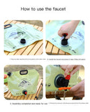 Darrahopens Home & Garden > Kitchenware > Food Storage Outdoor portable folding water storage bag-3L transparent