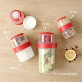Darrahopens Home & Garden > Kitchenware > Food Storage Overnight Oats Containers with Lids 4Pack, Yogurt Parfait Cups with Dry and Wet Separation, Breakfast Prep Bowl for Cereal Nut Fruit Meal, To Take Along Oatmeal Salad Smoothie Snack