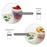 Darrahopens Home & Garden > Kitchenware > Food Storage Overnight Oats Containers with Lids 4Pack, Yogurt Parfait Cups with Dry and Wet Separation, Breakfast Prep Bowl for Cereal Nut Fruit Meal, To Take Along Oatmeal Salad Smoothie Snack