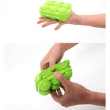 Plastic Egg Box, 6 Grid Foldable Egg Storage Box for Refrigerator