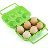 Plastic Egg Box, 6 Grid Foldable Egg Storage Box for Refrigerator