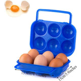 Plastic Egg Box, 6 Grid Foldable Egg Storage Box for Refrigerator