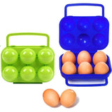 Plastic Egg Box, 6 Grid Foldable Egg Storage Box for Refrigerator