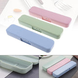 Darrahopens Home & Garden > Kitchenware > Food Storage Portable Cutlery Set, 3-Piece Camping Travel Cutlery Box, Multicolor