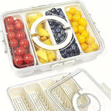Darrahopens Home & Garden > Kitchenware > Food Storage Refrigerator Crisper Storage Box Food Organizer Container for Kitchen Fridge