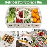 Darrahopens Home & Garden > Kitchenware > Food Storage Refrigerator Crisper Storage Box Food Organizer Container for Kitchen Fridge