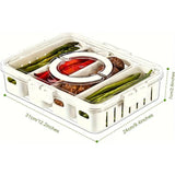Darrahopens Home & Garden > Kitchenware > Food Storage Refrigerator Crisper Storage Box Food Organizer Container for Kitchen Fridge