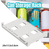 Darrahopens Home & Garden > Kitchenware > Food Storage Refrigerator Hanging Drink Organizer Can Holder for Space Saving Kitchen Storage