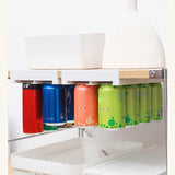 Darrahopens Home & Garden > Kitchenware > Food Storage Refrigerator Hanging Drink Organizer Can Holder for Space Saving Kitchen Storage