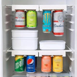 Darrahopens Home & Garden > Kitchenware > Food Storage Refrigerator Hanging Drink Organizer Can Holder for Space Saving Kitchen Storage
