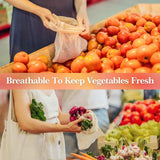 Darrahopens Home & Garden > Kitchenware > Food Storage Set of 10 Reusable Mesh Produce Bags, Washable Grocery Storage Bags