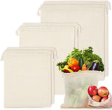 Darrahopens Home & Garden > Kitchenware > Food Storage Set of 10 Reusable Mesh Produce Bags, Washable Grocery Storage Bags