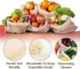 Darrahopens Home & Garden > Kitchenware > Food Storage Set of 10 Reusable Mesh Produce Bags, Washable Grocery Storage Bags