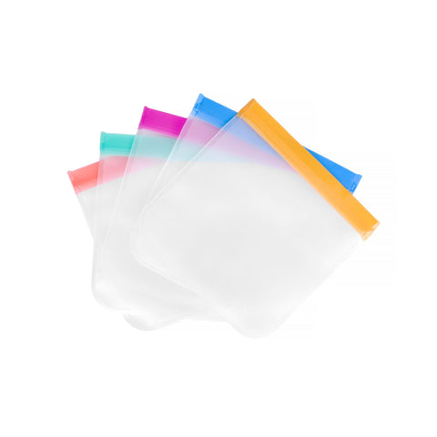 Darrahopens Home & Garden > Kitchenware > Food Storage Set of 5 Ziplock Reusable Eco Friendly Bags
