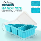 Darrahopens Home & Garden > Kitchenware > Food Storage Silicone Freezer Containers with Lids - Bouillon Cube Trays - Large Ice Cube Trays - Easy Meal Prep Kitchen Storage Containers - Freezer Storage Containers for Stock, Sauces & Bouillons - 1 Pack