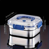 Darrahopens Home & Garden > Kitchenware > Food Storage Silver 4PCS stainless steel food storage containers,airtight containers,meal prep containers,stackable food storage,Australian kitchen,leakproof food containers,reusable lunch containers