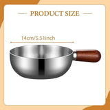 Darrahopens Home & Garden > Kitchenware > Food Storage Stainless steel breakfast bowl - Small walnut wood pot for one person - Suitable for fruit salad, yoghurt and muesli (13cm bowl with lid, spoon)