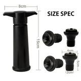 Darrahopens Home & Garden > Kitchenware > Food Storage Vacu Vin Wine Saver Pump with Stoppers Black Keeps Wine Fresh