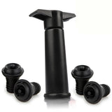 Darrahopens Home & Garden > Kitchenware > Food Storage Vacu Vin Wine Saver Pump with Stoppers Black Keeps Wine Fresh