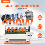 Darrahopens Home & Garden > Kitchenware > Food Storage VEVOR Continuous Bag Band Sealing Machine Horizontal Band Sealer Count Function
