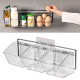Darrahopens Home & Garden > Kitchenware > Food Storage Wall Mounted Storage Container 3 Layer Wall Hanging Kitchen Storage Box for Garlic Ginger Onion Horizontal Hanging In Australia - Darrahopens