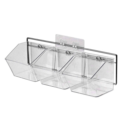 Darrahopens Home & Garden > Kitchenware > Food Storage Wall Mounted Storage Container 3 Layer Wall Hanging Kitchen Storage Box for Garlic Ginger Onion Horizontal Hanging In Australia - Darrahopens