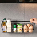 Darrahopens Home & Garden > Kitchenware > Food Storage Wall Mounted Storage Container 3 Layer Wall Hanging Kitchen Storage Box for Garlic Ginger Onion Horizontal Hanging In Australia - Darrahopens