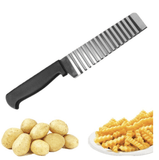 Darrahopens Home & Garden > Kitchenware JELLY KNIFE Stainless Steel Blade Potato Vegetable Crinkle Wavy Cutter Slicer